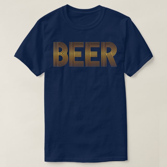 Beer Vintage Retro Look T-Shirt (Design Front)