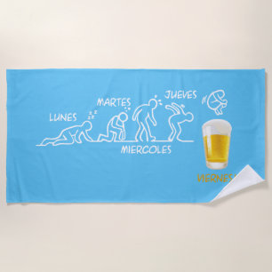 Beer-volution Beach Towel