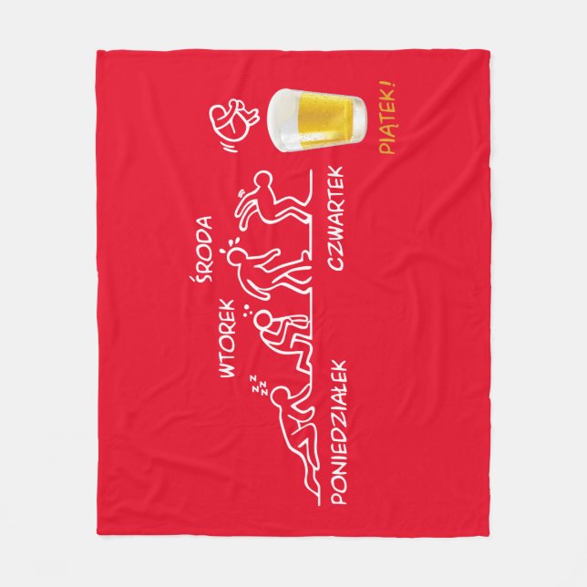 Beer-volution Fleece Blanket (Front)