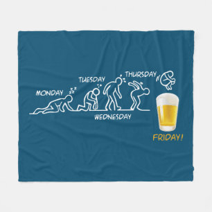Beer-volution Fleece Blanket