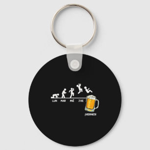 Beer Week Friday Weekend Beer Gift Key Ring