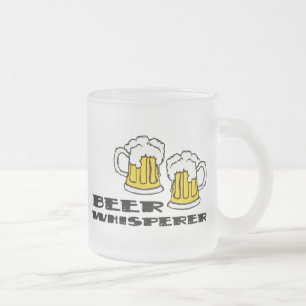 Beer Whisperer Frosted Glass Coffee Mug