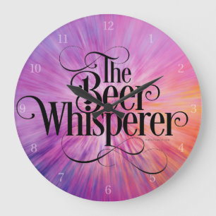 Beer Whisperer (white) Large Clock