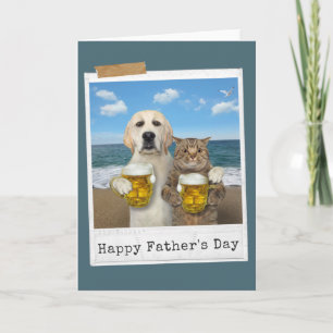 Beer With A Friend Happy Father's Day Card