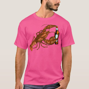 Beer With Lobster Drinking T T-Shirt