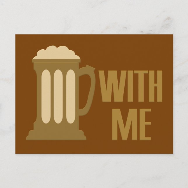 Beer With Me custom postcard (Front)