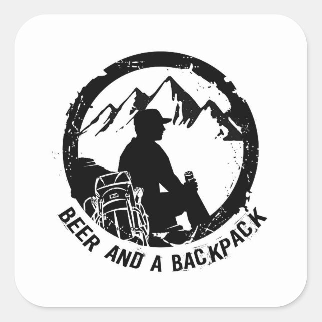 BeerAndaBackpack Stickers (Front)