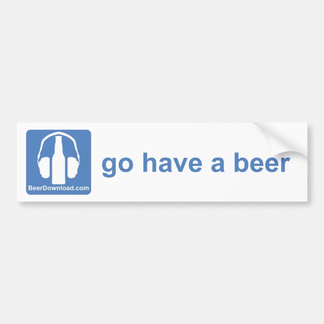 BeerDownload Bumper Sticker (Front)