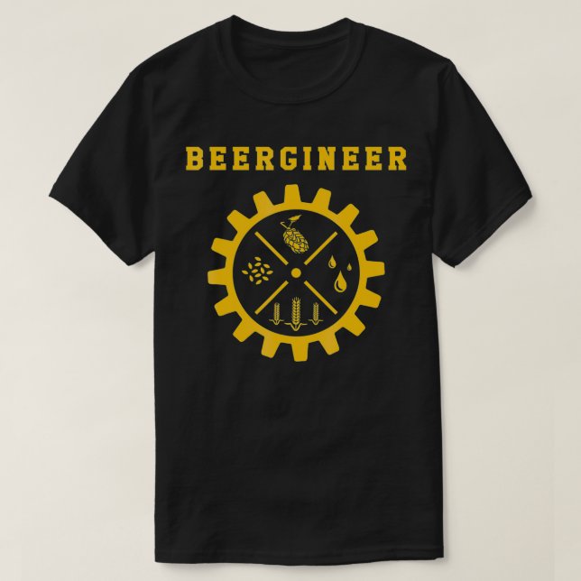 Beerengineer Beer Brewing Engineer Home Brewery Ow T-Shirt (Design Front)