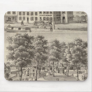 Beergarden and brewery of CL Centlivre Mouse Mat