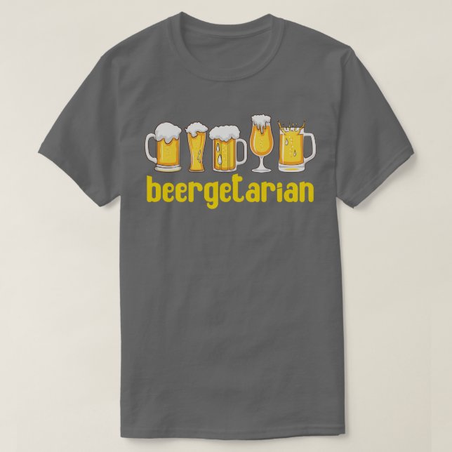 Beergetarian Funny Craft Beer T-Shirt (Design Front)