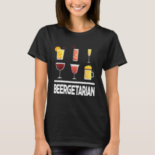 Beergetarian Graphic Homebrewing Winemaking Brewer T-Shirt