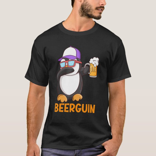 Beerguin Beer Penguin Party Festival Beer T-Shirt (Front)