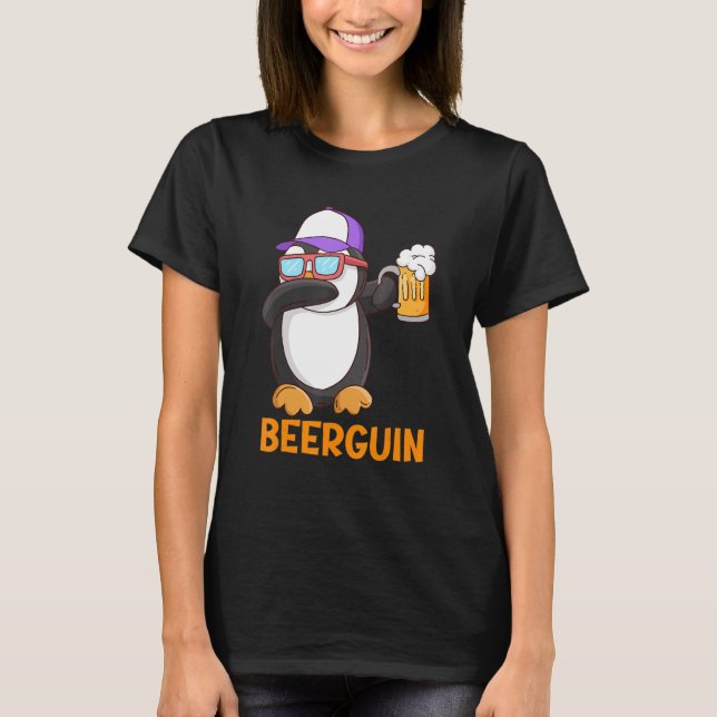 Beerguin Beer Penguin Party Festival Beer T-Shirt (Front)