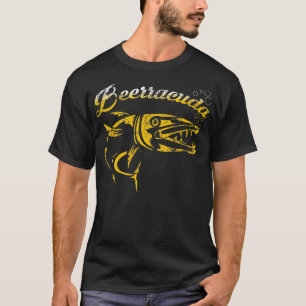 Beerracuda. Funny Barracuda Pun Drinking Beer  T-Shirt