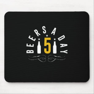 Beers A Day Mouse Mat
