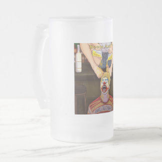 Beers And Toes Frosted Glass Beer Mug