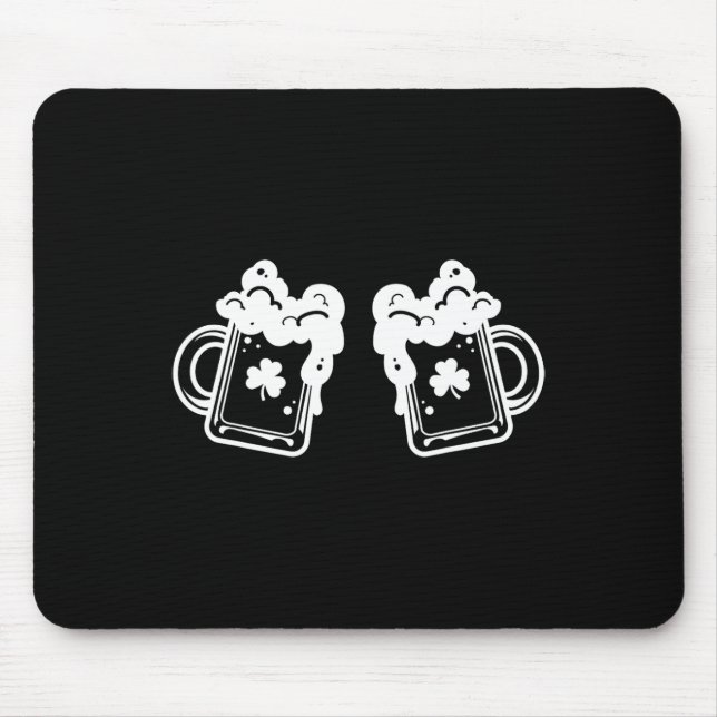 Beers Breast Drinking Lover St Patricks Irish Clov Mouse Mat (Front)