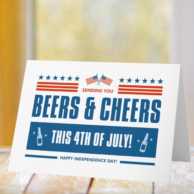 Beers & Cheers 4th of July Greeting Card (Creator Uploaded)