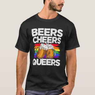 Beers Cheers Queers Bisexual Transgender Love Lgbt T-Shirt