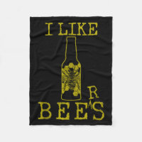 Bees &amp; Beer - Funny Quote Beekeeng Beekeeper G
