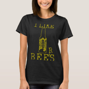 Bees &amp; Beer - Funny Quote Beekeeng Beekeeper G T-Shirt