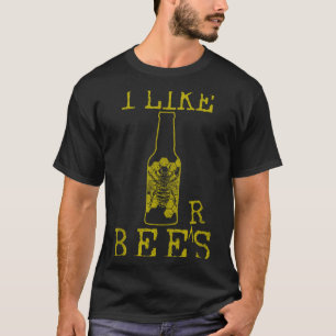 Bees &amp; Beer - Funny Quote Beekeeng Beekeeper G T-Shirt