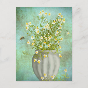 Bees and Camomiles  Postcard