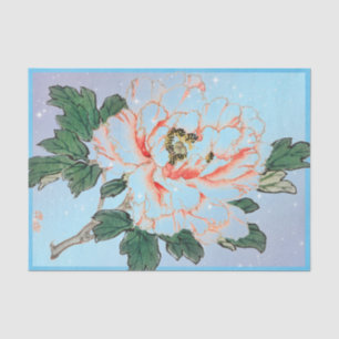 BEES AND FLOWER JAPANESE PRINT Tissue Paper