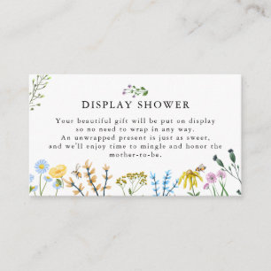 Bees and Flowers   Baby Shower Display Shower Enclosure Card