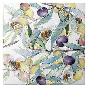Bees and Grapes Tile