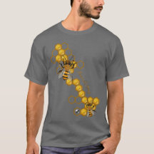 Bees and Honey with bees and honeycomb