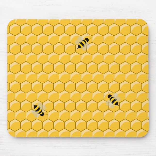 Bees And Honeycomb mousepad (Front)