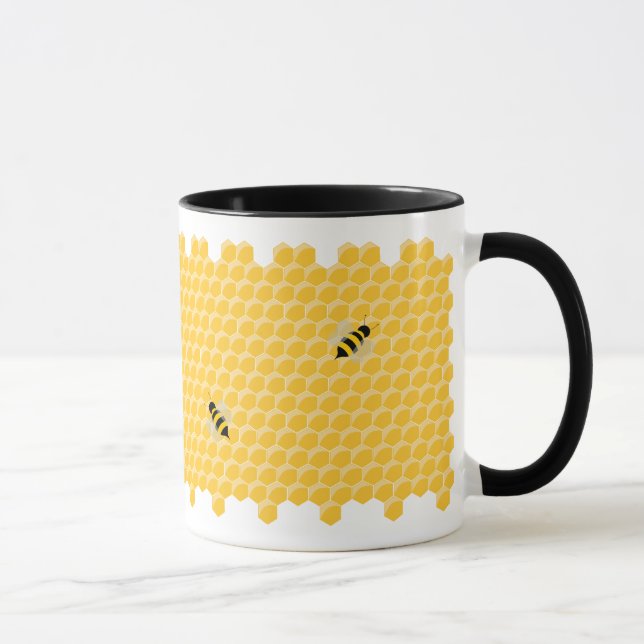 Bees And Honeycomb mug (Right)