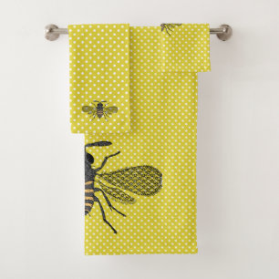 BEES and Honeycomb - Save The Bees Bath Towel Set