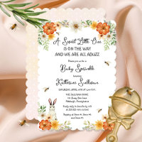 Bees and Spring Flowers | Bunny Girl Baby Sprinkle