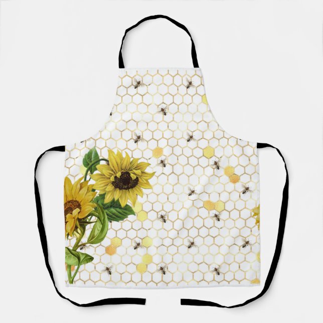 Bees and Sunflowers  Apron (Front)