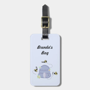 Bees and Their Beehive Luggage Tag
