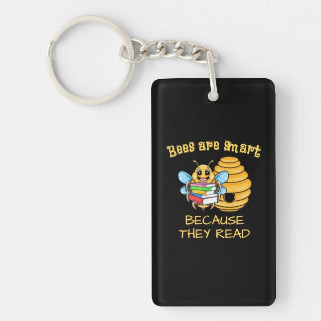 Bees Are Smart Key Ring (Front)
