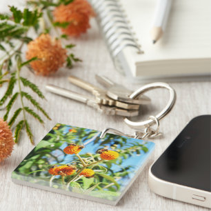 Bees at Work Key Ring
