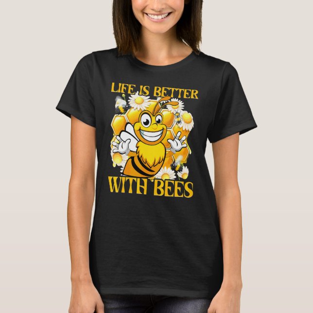 Bees Beekeeper  Saying 42 T-Shirt (Front)