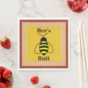Bee's Butt Paper Napkin