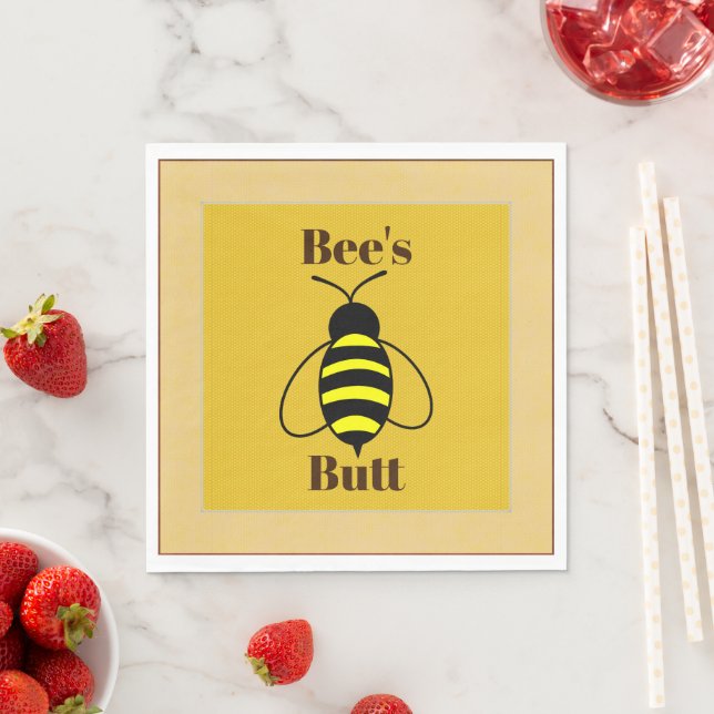 Bee's Butt Paper Napkin (Insitu)
