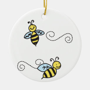 Bees Ceramic Tree Decoration