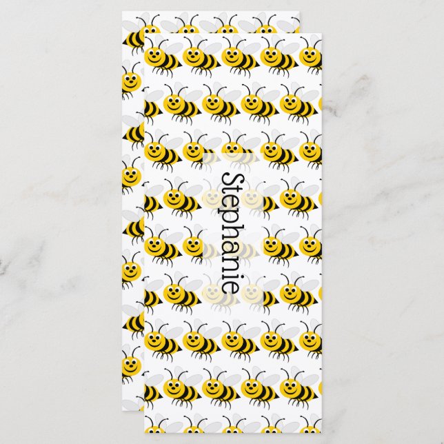 Bees Design Bookmark (Front/Back)