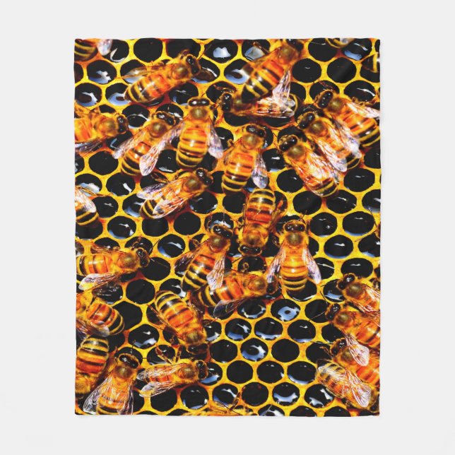 BEES   FLEECE BLANKET (Front)