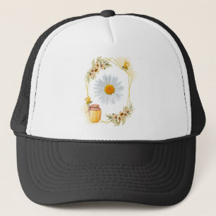 Bees, Flowers and Honey Pot Trucker Hat
