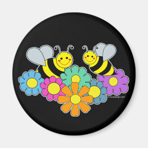 Bees & Flowers Magnet