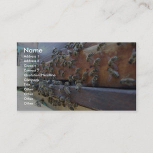 Bees Getting In Their Hive Business Card