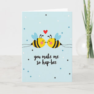 Bees Happy Love Anniversary Card